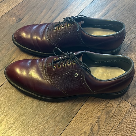 Chaussures Vintage Footjoy Classics Homme, Peau De Requin, Oxford, Taille 11 étroite